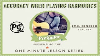 Accuracy when playing Harmonics