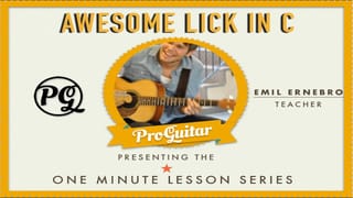 Awesome Lick in C!