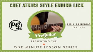 Chet Atkins Style Ending Lick in A