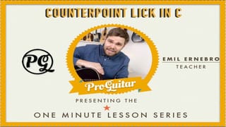 Counterpoint Lick in C