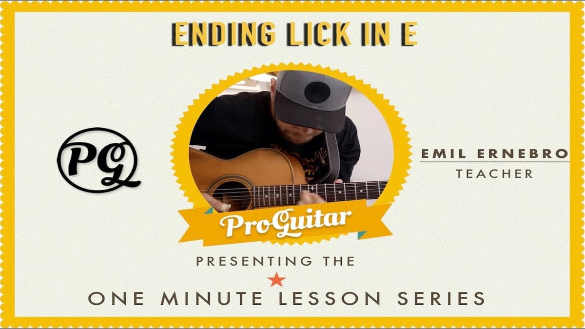 Ending Lick in E