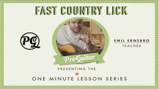 Fast Country Lick