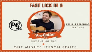Fast Lick in G