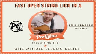 Fast Open String Lick