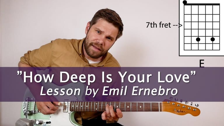 "How Deep Is Your Love" for Solo Guitar