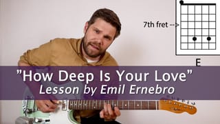 "How Deep Is Your Love" for Solo Guitar