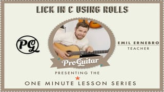 Lick in C using ROLLS