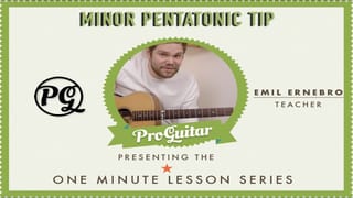 Minor Pentatonic Tip