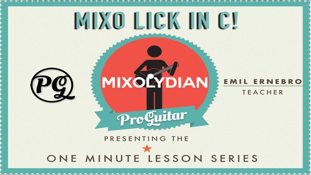 Mixolydian Lick in C!