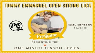 Open String Lick a la Tommy Emmanuel