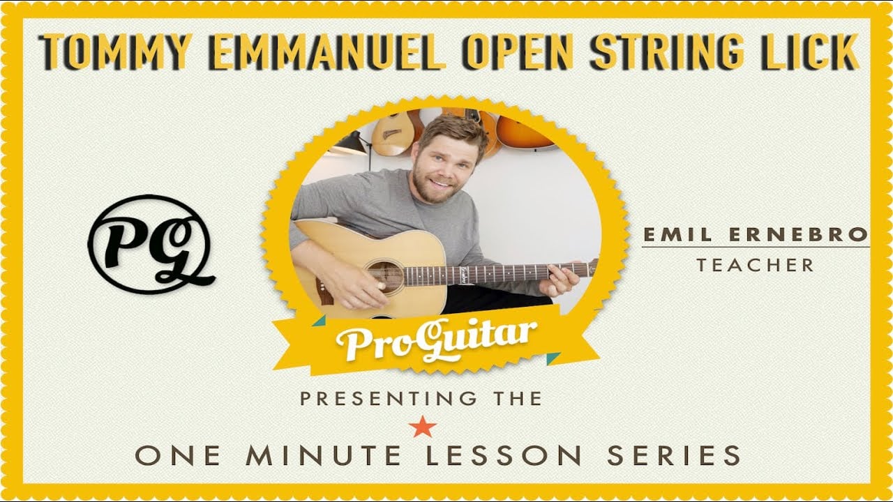 Open String Lick a la Tommy Emmanuel