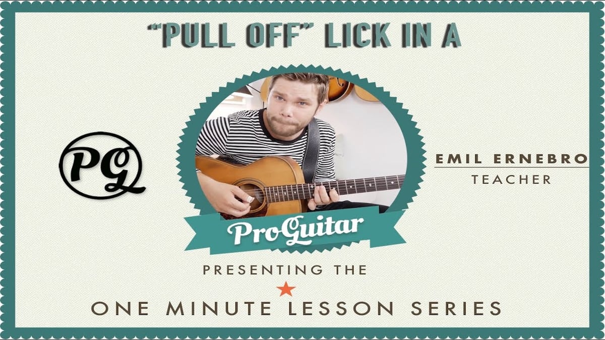 "Pull Off" Lick in A