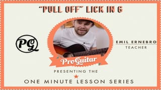"Pull Off" Lick in G