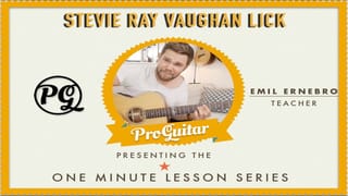 Stevie Ray Vaughan Lick