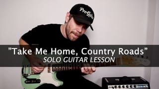 "Take Me Home, Country Roads" SOLO GUITAR LESSON