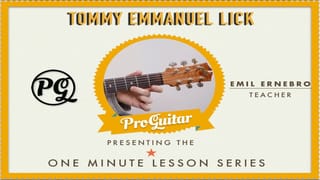 Tommy Emmanuel Lick